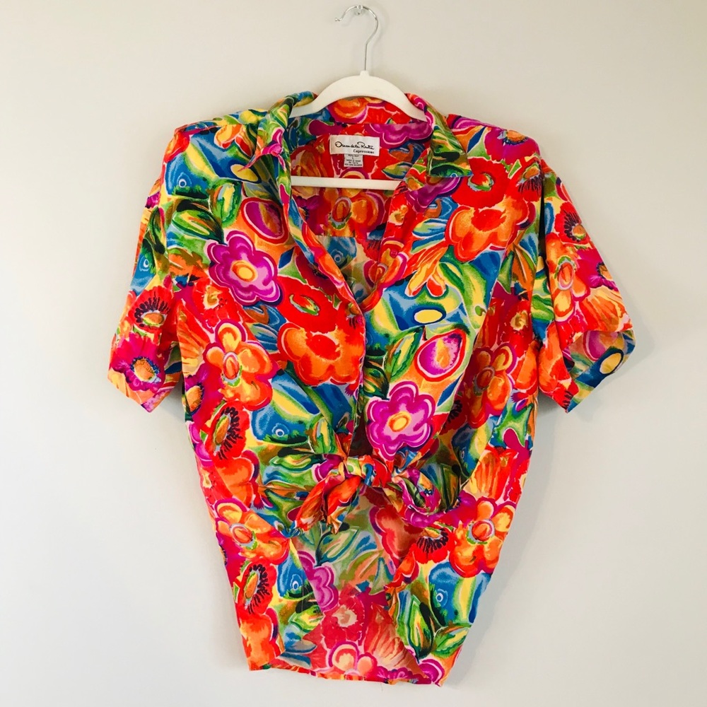 Oscar de la Renta Vintage two-piece silk set